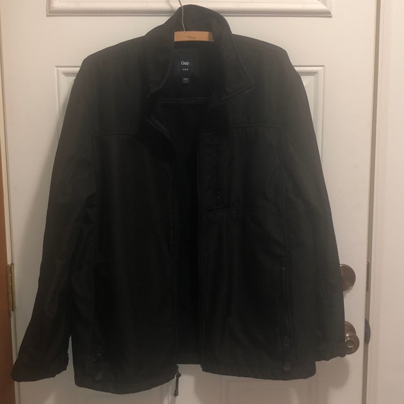 GAP Other - L FleeceLinedGap blackathleticjacket  2 inner&3 outer pockets❤️Likeit4price drop